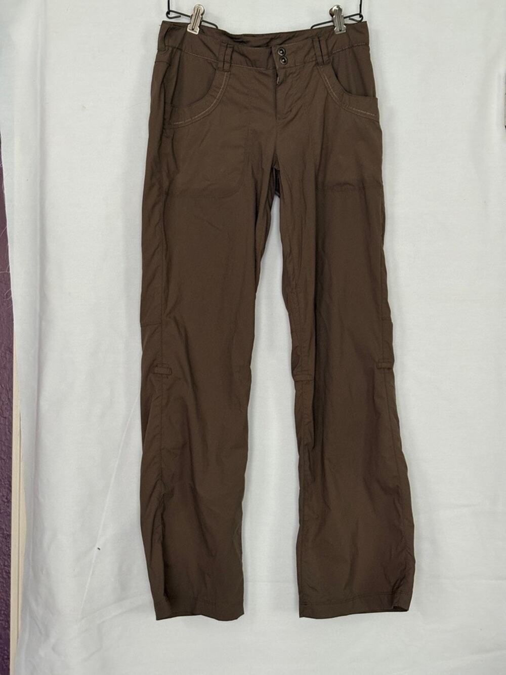 REI Co-op Sahara Convertible Brown Nylon Cargo Hiking Pants – Size 4 EUC